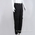 Pantalon cargo noir personnalisé en gros OEM personnalisé pour femmes
